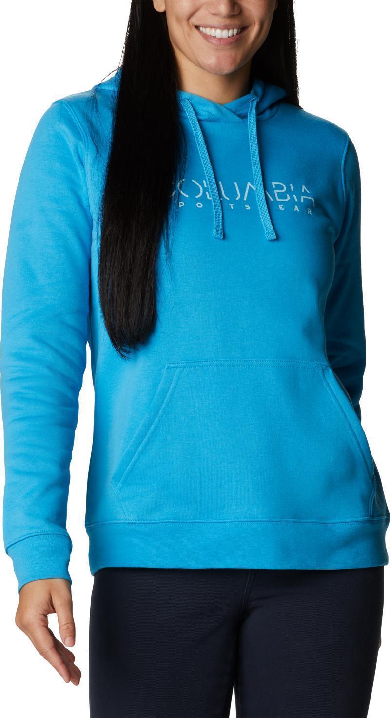 Columbia Trek Graphic Hoodie - Womens - blue chill / columbia stencil 1