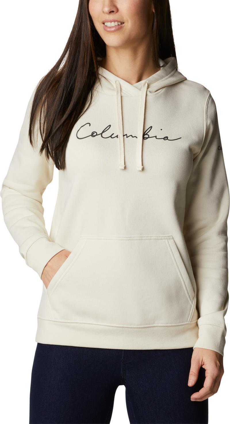 Columbia Trek Graphic Hoodie - Womens - chalk / script logo 1