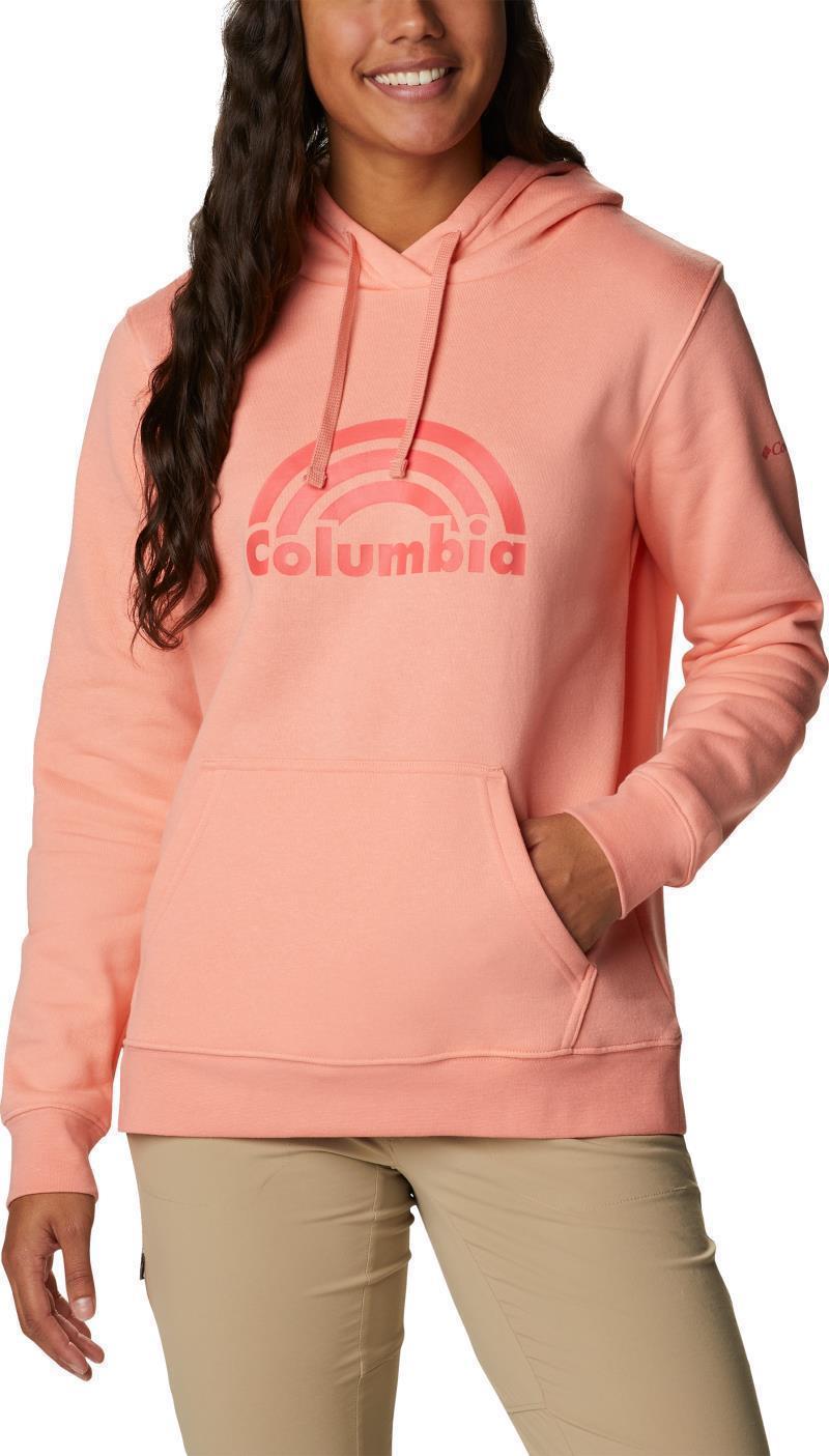 Columbia Trek Graphic Hoodie - Womens - coral reef / rainbow 1