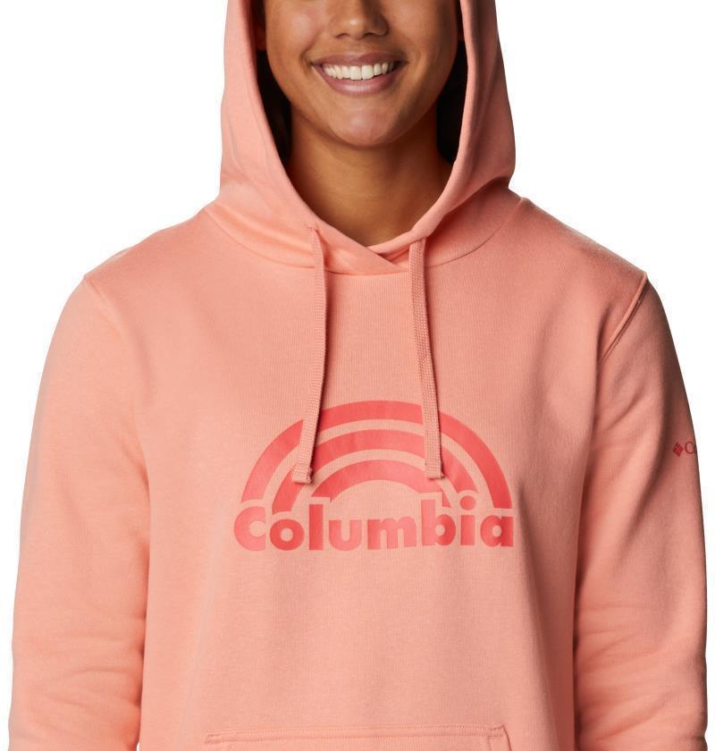 Columbia Trek Graphic Hoodie - Womens - coral reef / rainbow 1
