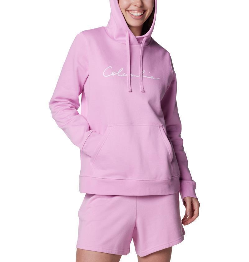 Columbia Trek Graphic Hoodie - Womens - cosmos / scripted brand 1