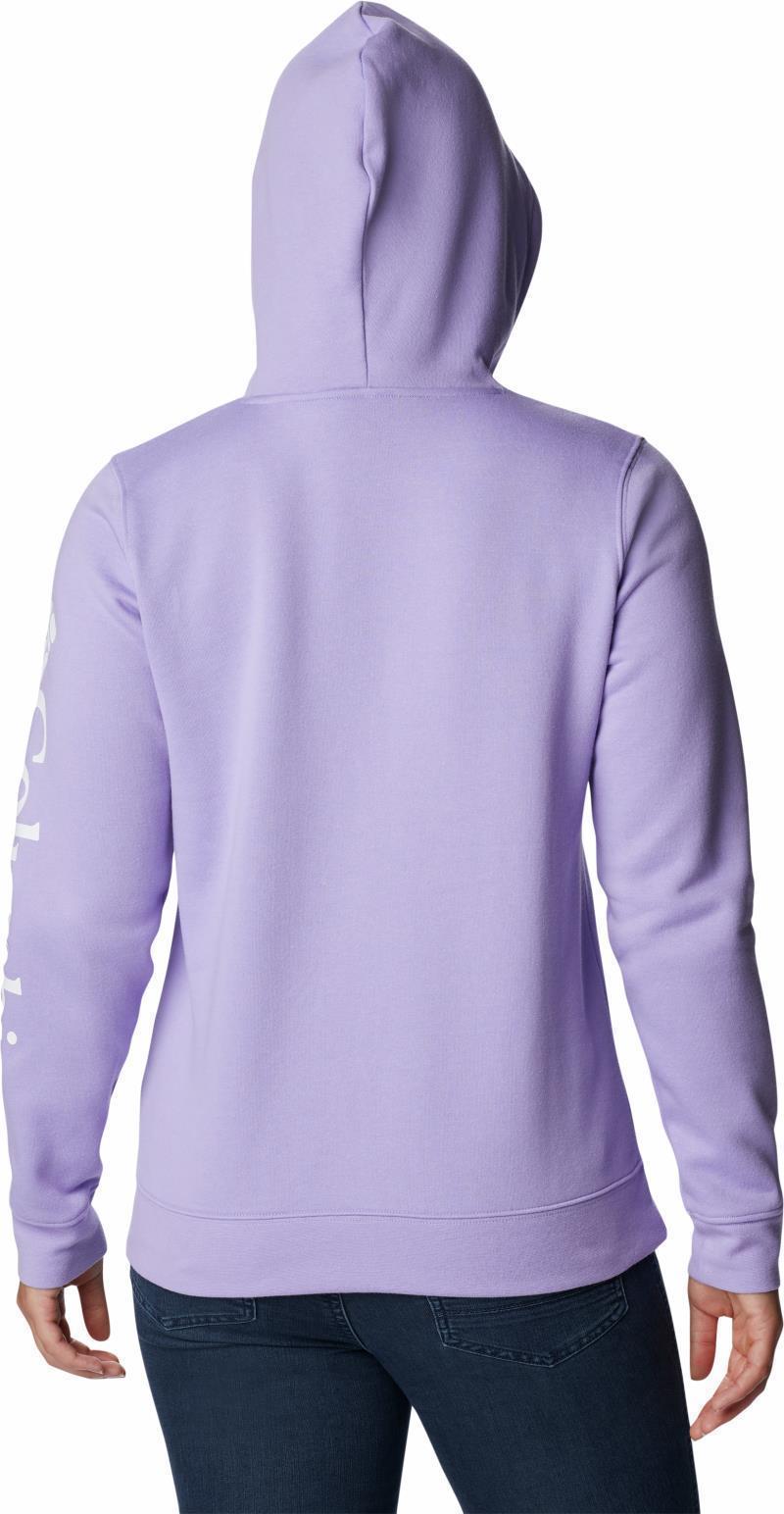 Columbia Trek Graphic Hoodie - Womens - frosted purple / white logo 1