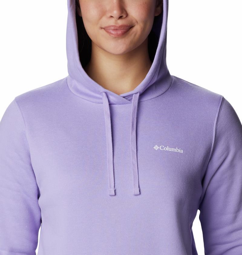 Columbia Trek Graphic Hoodie - Womens - frosted purple / white logo 1