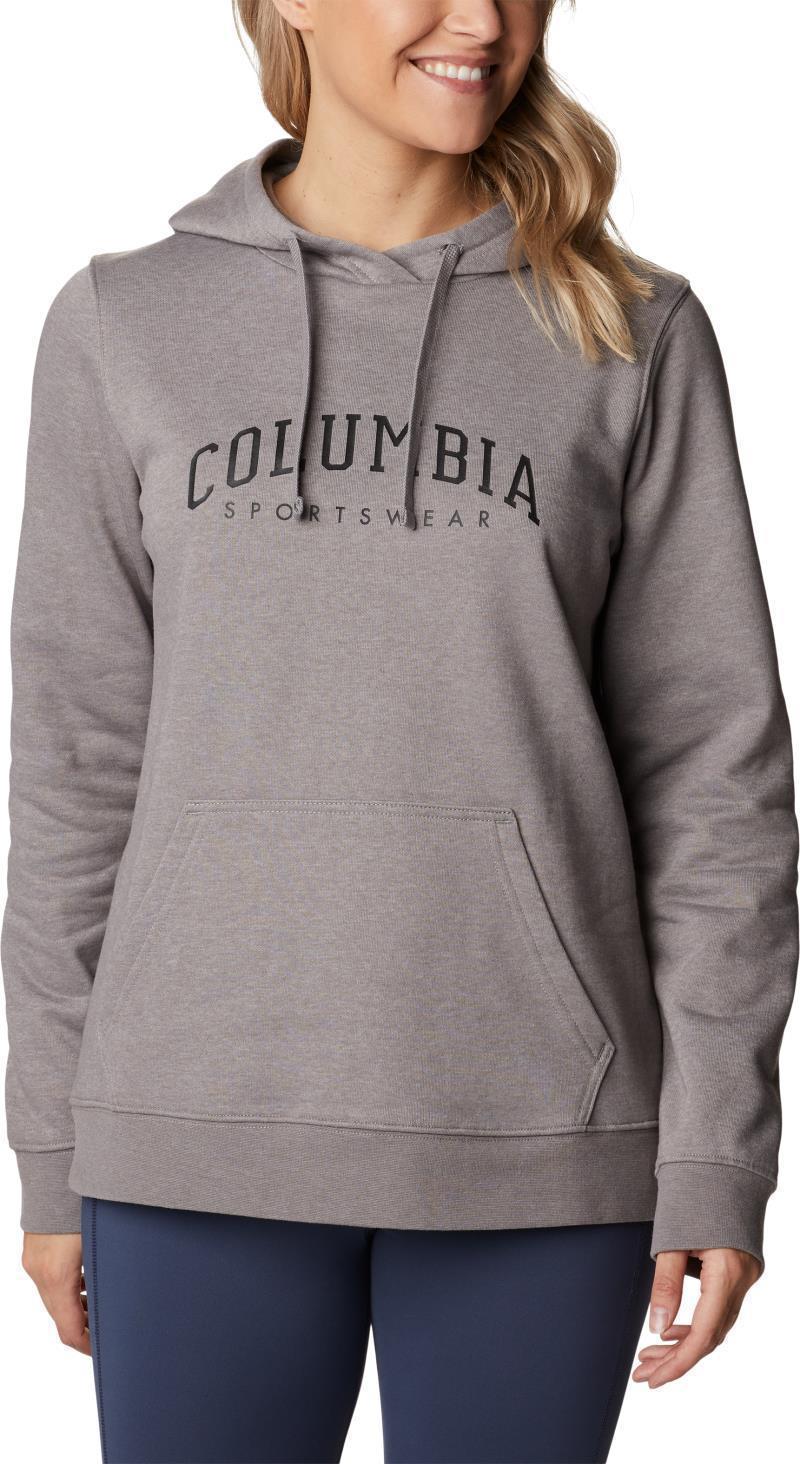 Columbia Trek Graphic Hoodie - Womens - light grey heather / csc collegiate 1