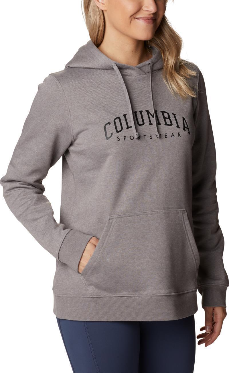 Columbia Trek Graphic Hoodie - Womens - light grey heather / csc collegiate 1