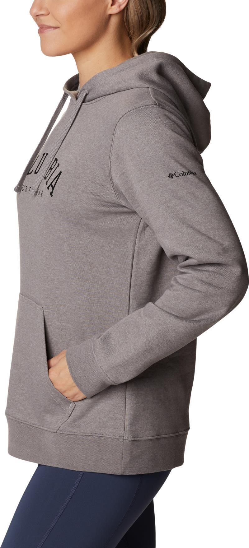Columbia Trek Graphic Hoodie - Womens - light grey heather / csc collegiate 1