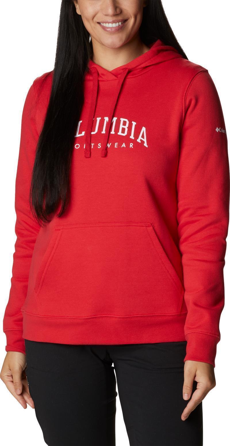 Columbia Trek Graphic Hoodie - Womens - red lily / csc collegiate 1