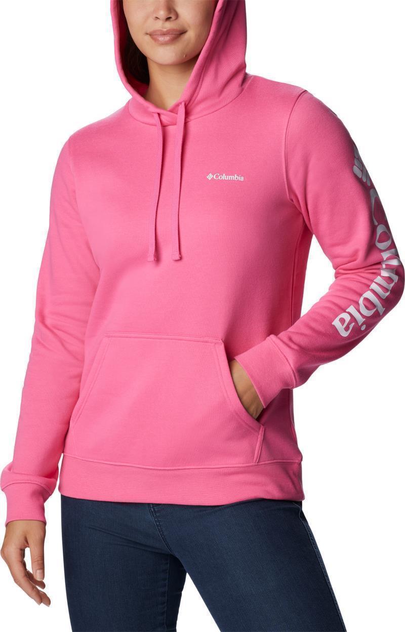Columbia Trek Graphic Hoodie - Womens - wild geranium / white logo 1