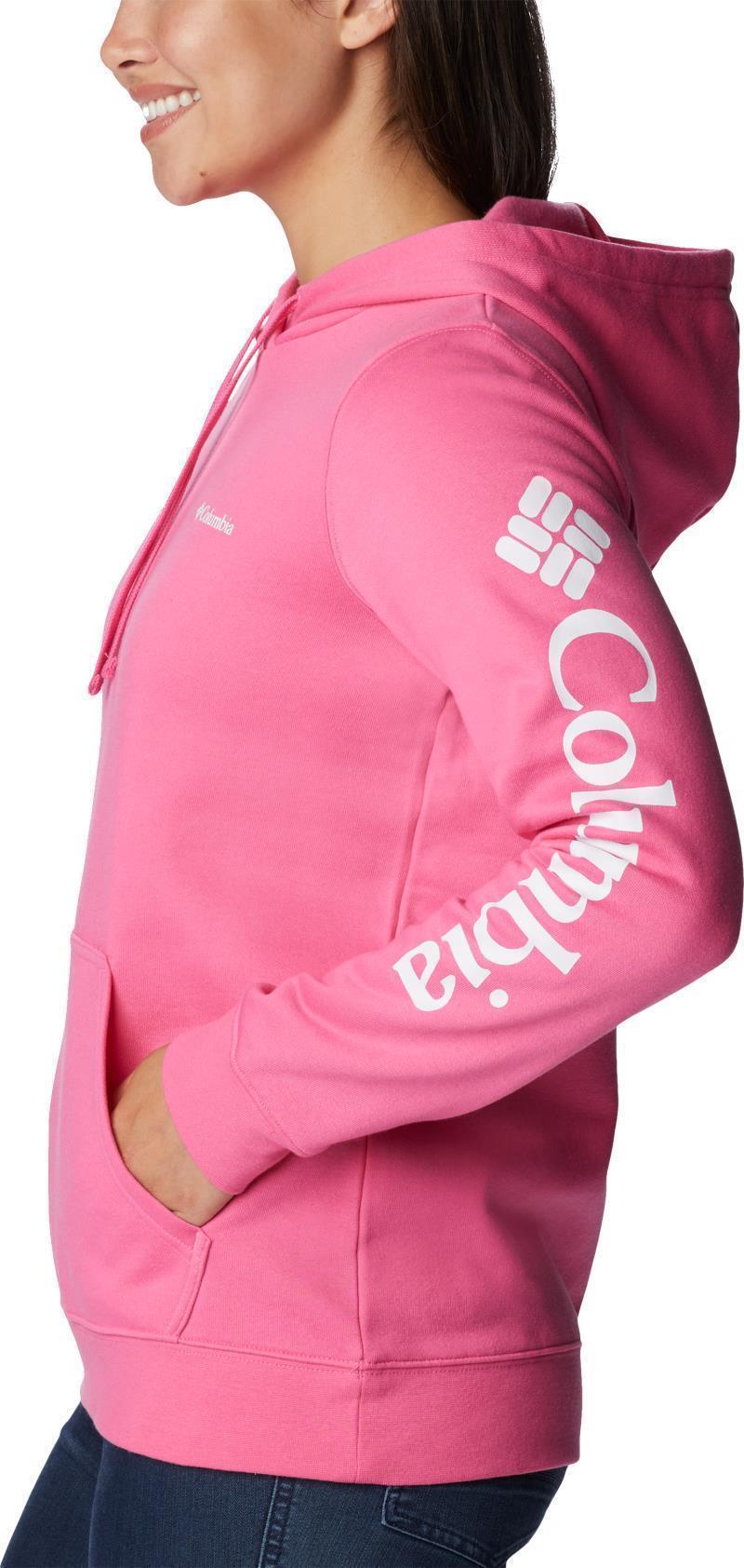 Columbia Trek Graphic Hoodie - Womens - wild geranium / white logo 1