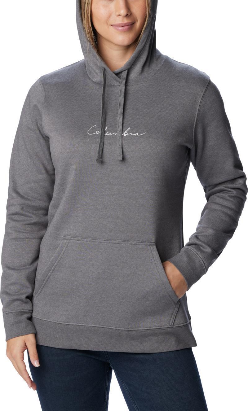 Columbia Trek Graphic Treatment Hoodie, Extended - Womens - City Grey Heather / Casual Script 3