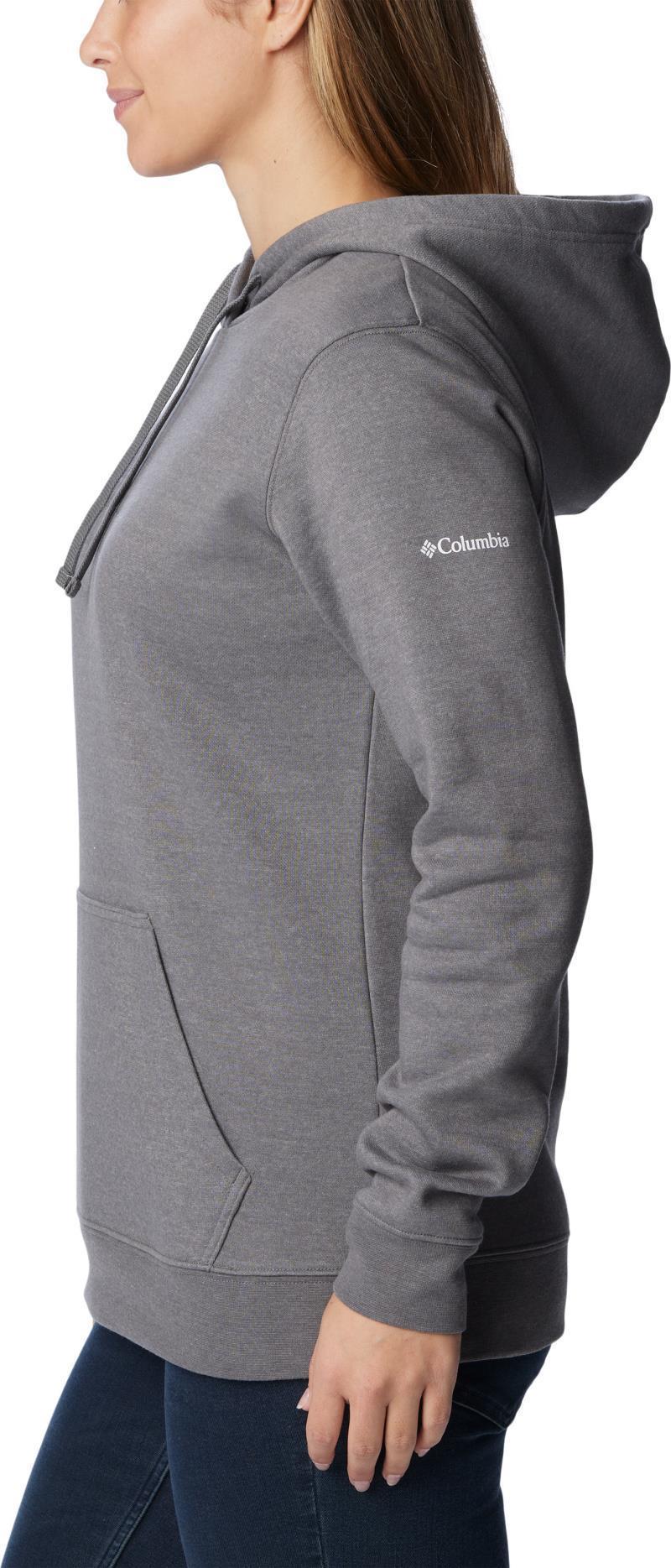 Columbia Trek Graphic Treatment Hoodie, Extended - Womens - City Grey Heather / Casual Script 4