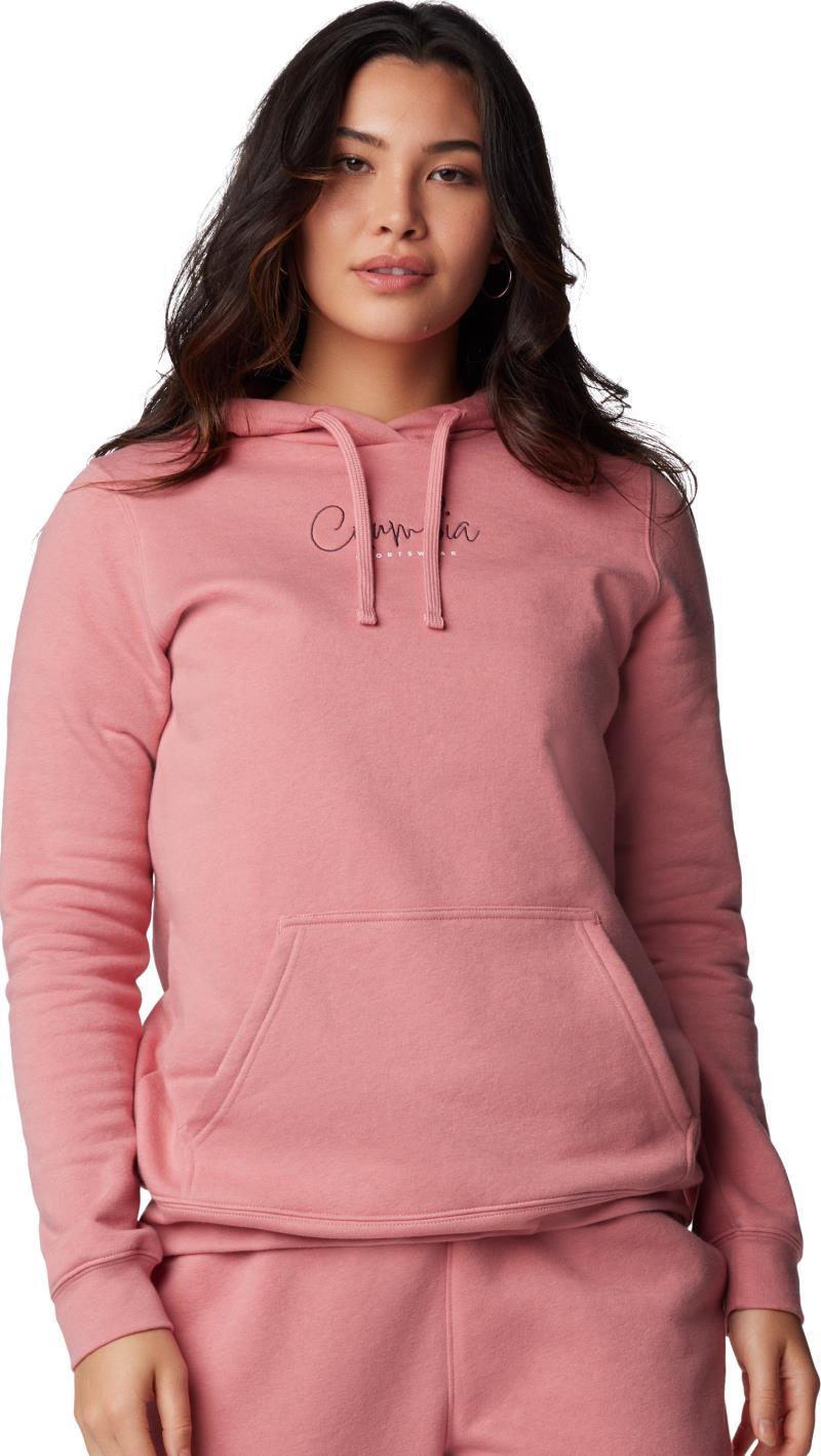Columbia Trek Graphic Treatment Hoodie, Extended - Womens - pink agave / casual script 1