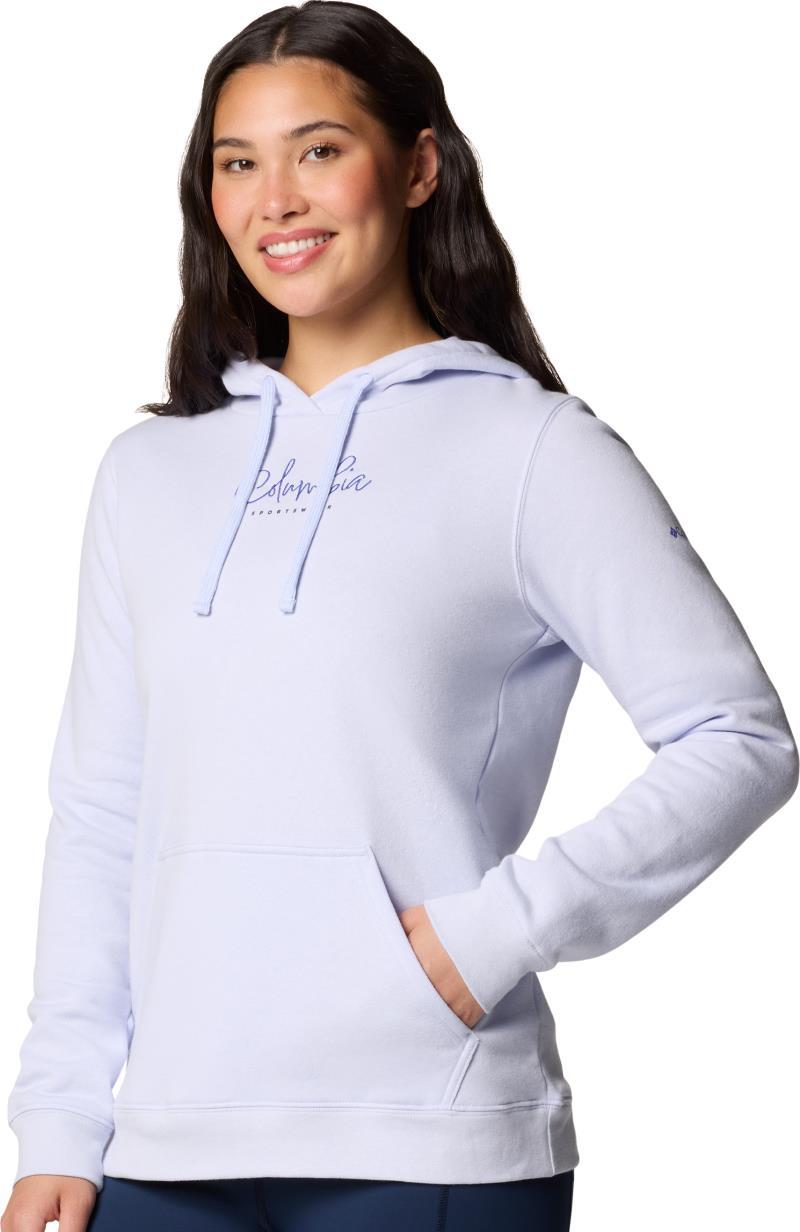 Columbia Trek Graphic Treatment Hoodie, Extended - Womens - snowdrift / casual script 1
