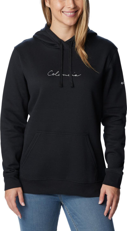 Columbia Trek Graphic Treatment Hoodie - Womens - black / casual script 1