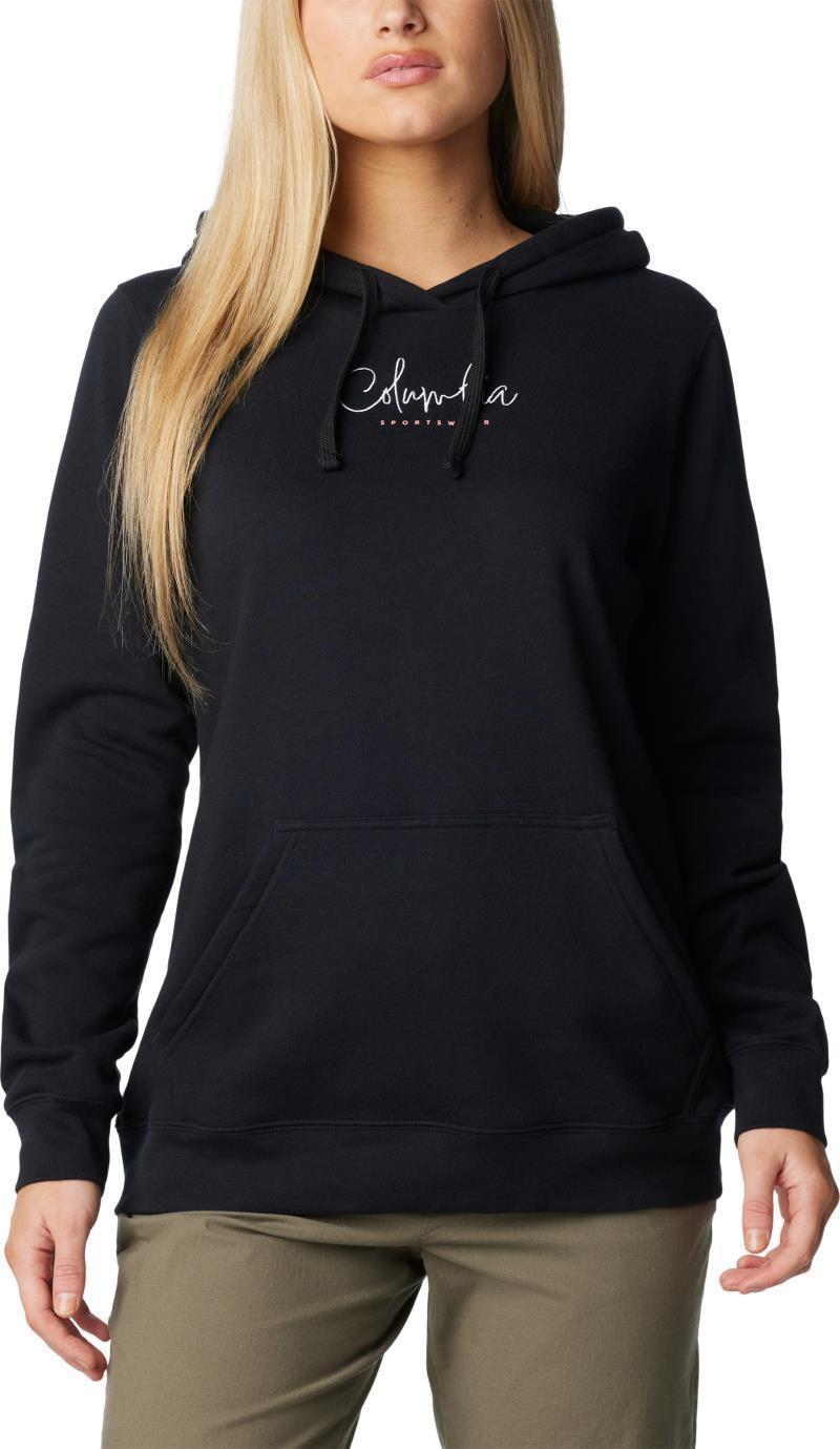 Columbia Trek Graphic Treatment Hoodie - Womens - black / casual script 1