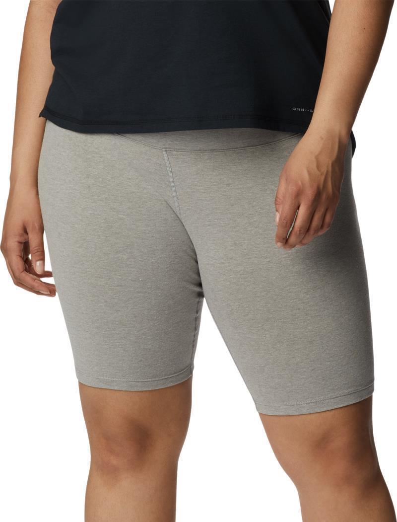 Columbia Trek Half Tights, 10" Inseam - Plus - Womens - Charcoal Heather 1