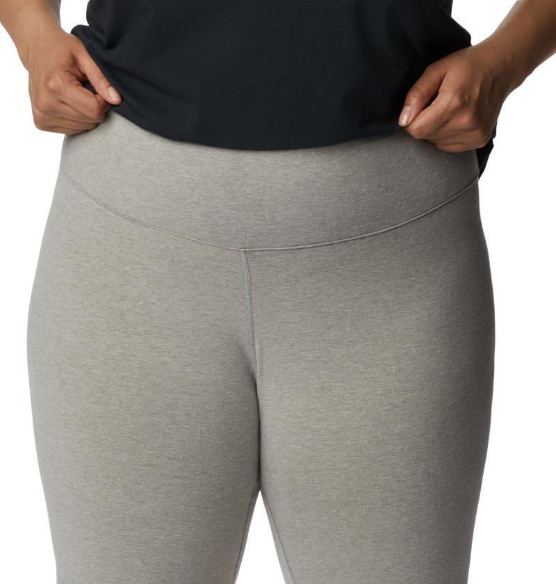 Columbia Trek Half Tights, 10" Inseam - Plus - Womens - Charcoal Heather 3