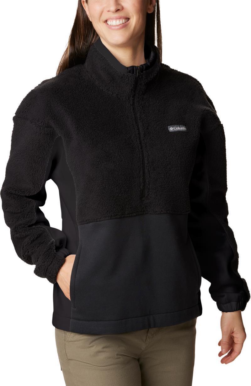 Columbia Trek Hybrid Sherpa Half Zip - Womens - Black / Chalk 3