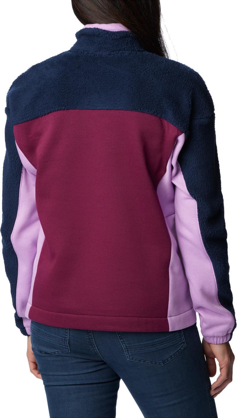 Columbia Trek Hybrid Sherpa Half Zip - Womens - Collegiate Navy / Marionberry / Gumdrop 2