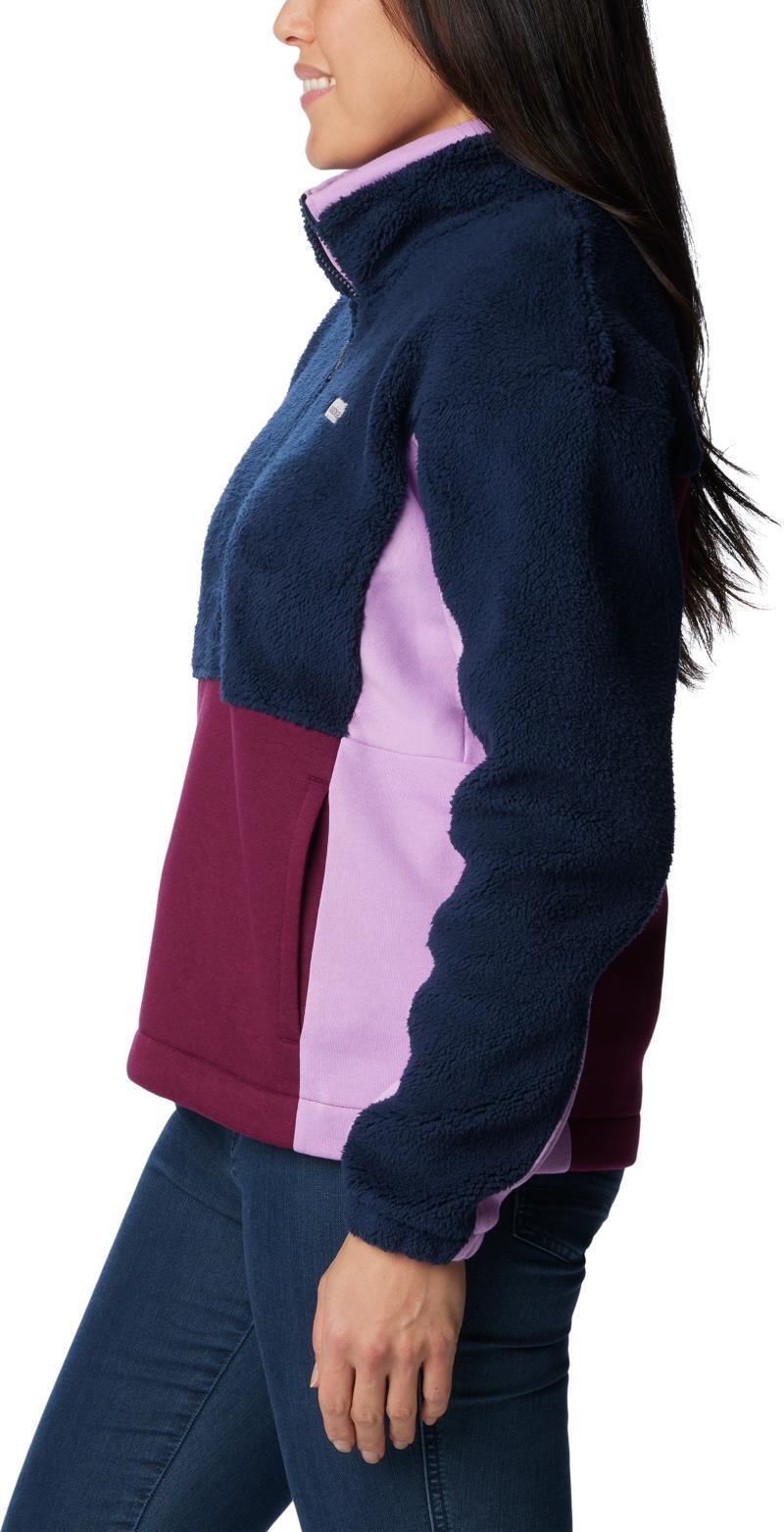Columbia Trek Hybrid Sherpa Half Zip - Womens - Collegiate Navy / Marionberry / Gumdrop 4