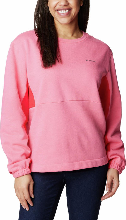 Columbia Trek II Colorblock Crew - Womens - camellia rose / red lily 1