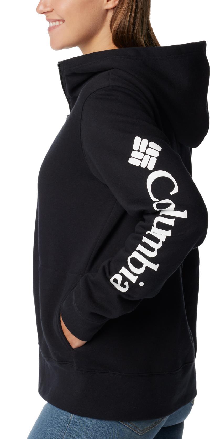 Columbia Trek II Graphic Full-Zip - Womens - Black / White Logo 4