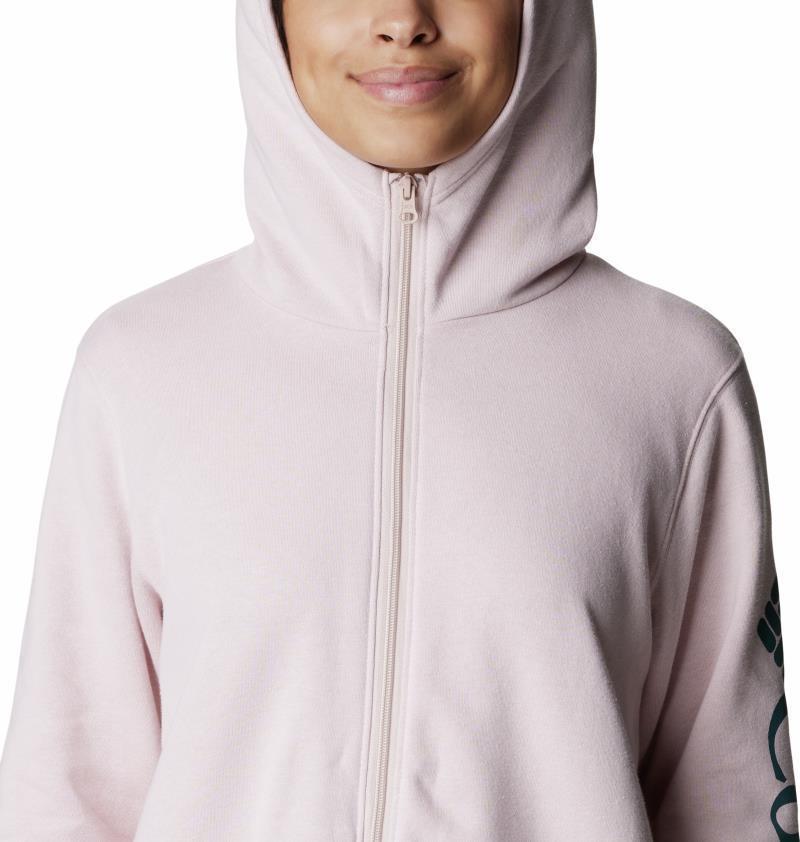 Columbia Trek II Graphic Full-Zip - Womens - Dusty Pink / Night Wave Logo 3
