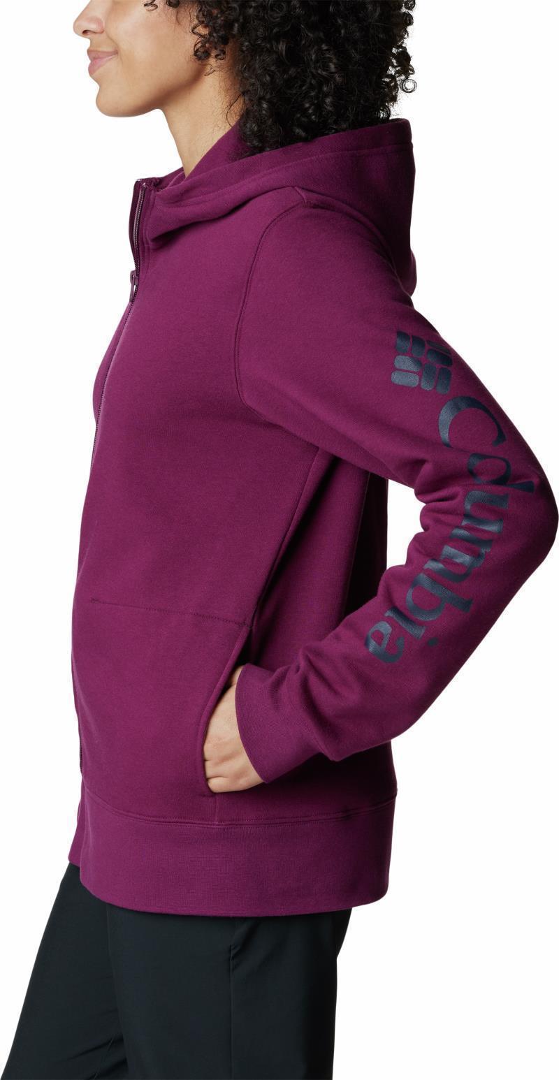 Columbia Trek II Graphic Full-Zip - Womens - Marionberry / Dark Nocturnal Logo 4