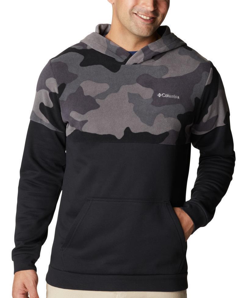 Columbia Trek Printed Hoodie - Mens - black mod camo 1