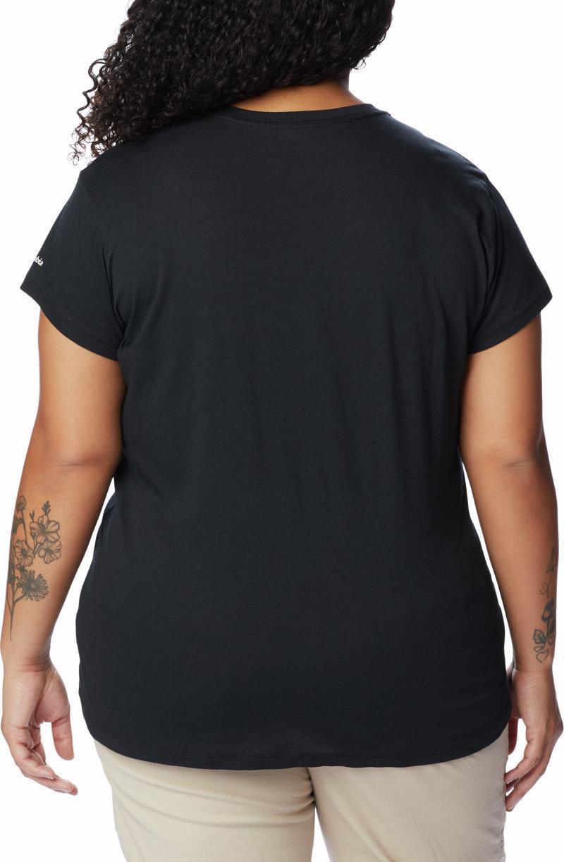 Columbia Trek SS Graphic Tee - Plus - Womens - black / csc stacked mini graphic 1