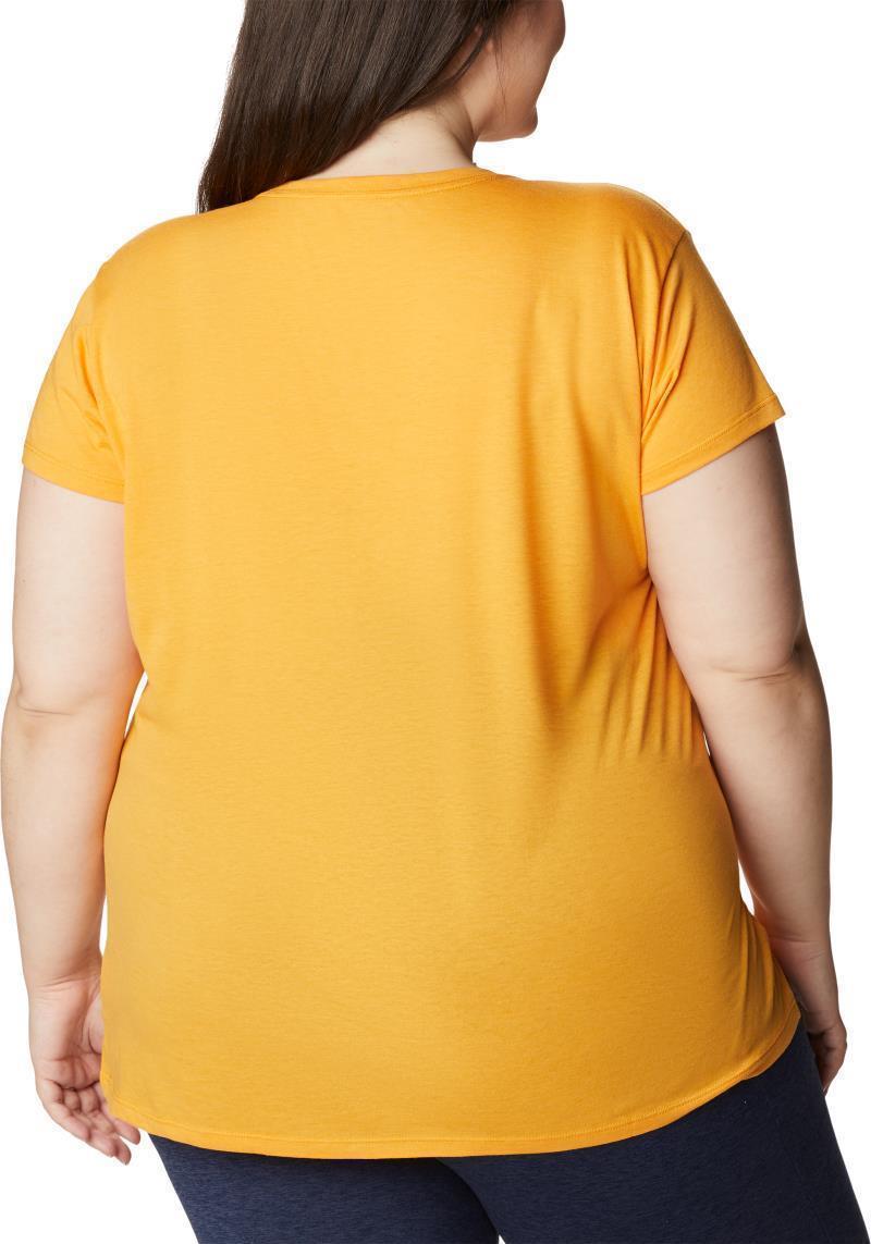 Columbia Trek SS Graphic Tee - Plus - Womens - mango heather / gem columbia 1