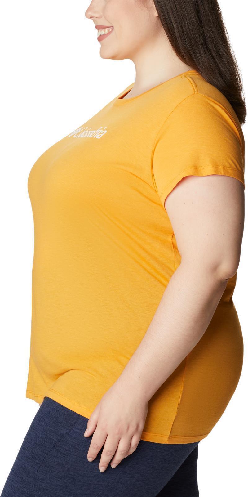 Columbia Trek SS Graphic Tee - Plus - Womens - mango heather / gem columbia 1