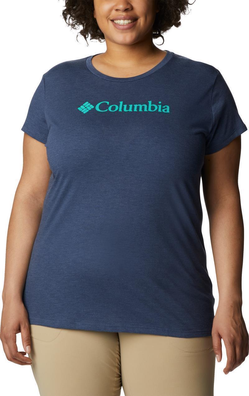 Columbia Trek SS Graphic Tee - Plus - Womens - nocturnal heather / gem columbia 1
