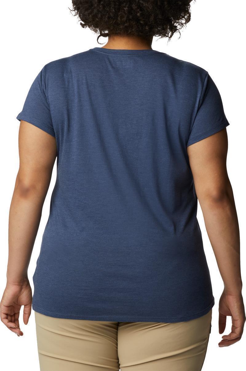 Columbia Trek SS Graphic Tee - Plus - Womens - nocturnal heather / gem columbia 1
