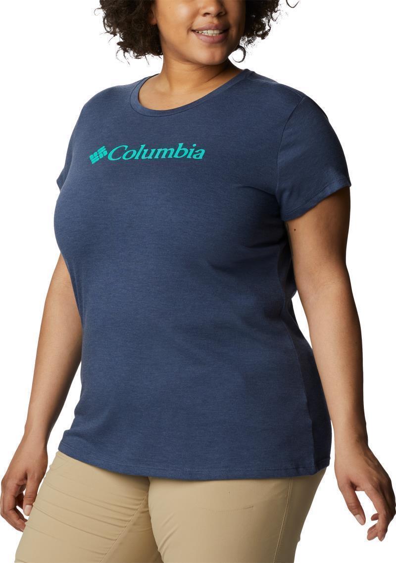 Columbia Trek SS Graphic Tee - Plus - Womens - nocturnal heather / gem columbia 1