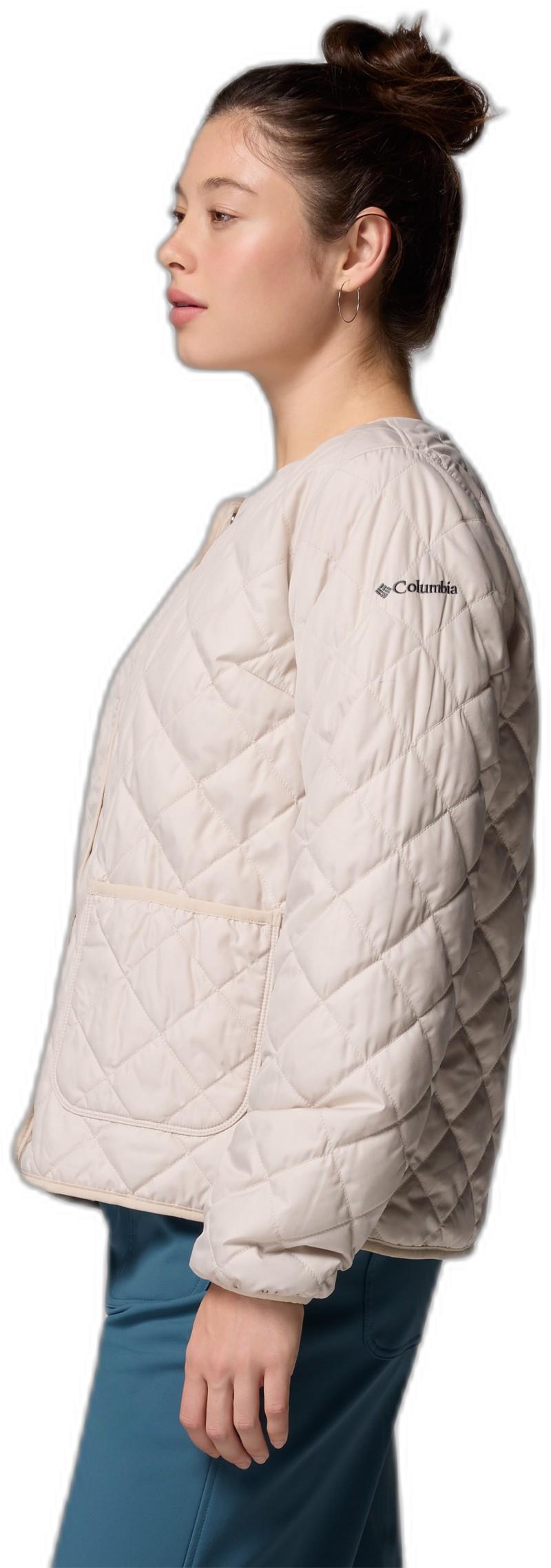 Copper Crest Collarless Jacket - Womens - dark stone 1