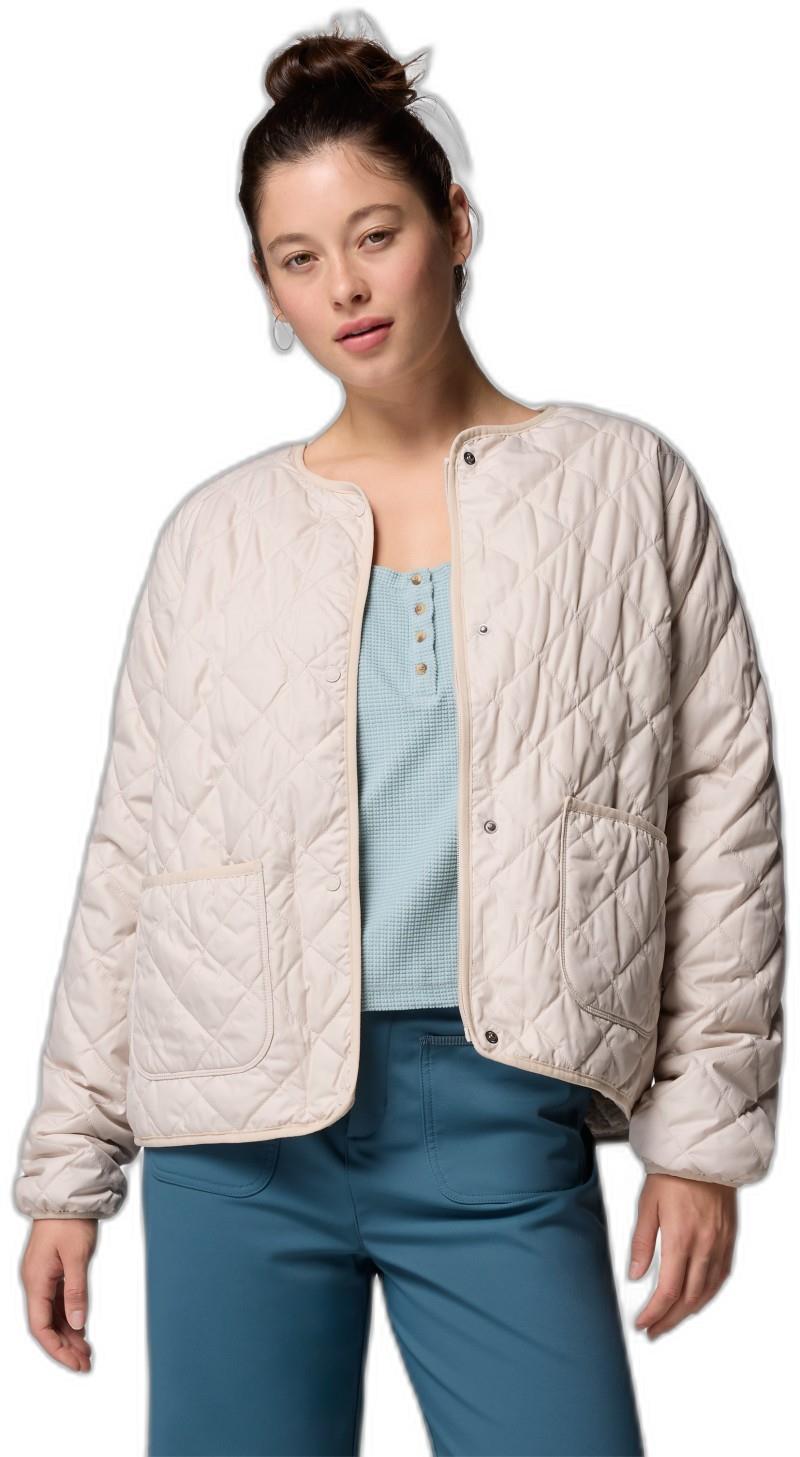 Copper Crest Collarless Jacket - Womens - dark stone 1