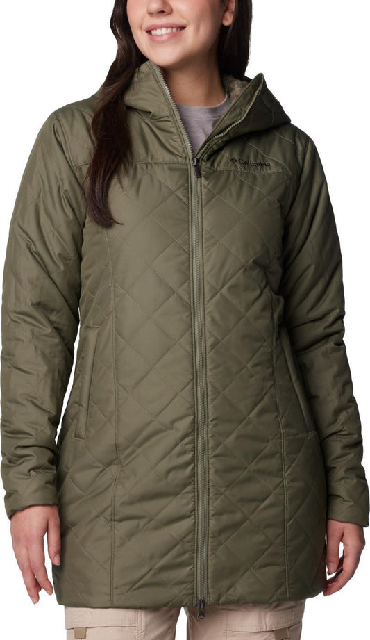 Copper Crest II Long Jacket - Womens - Stone Green 1