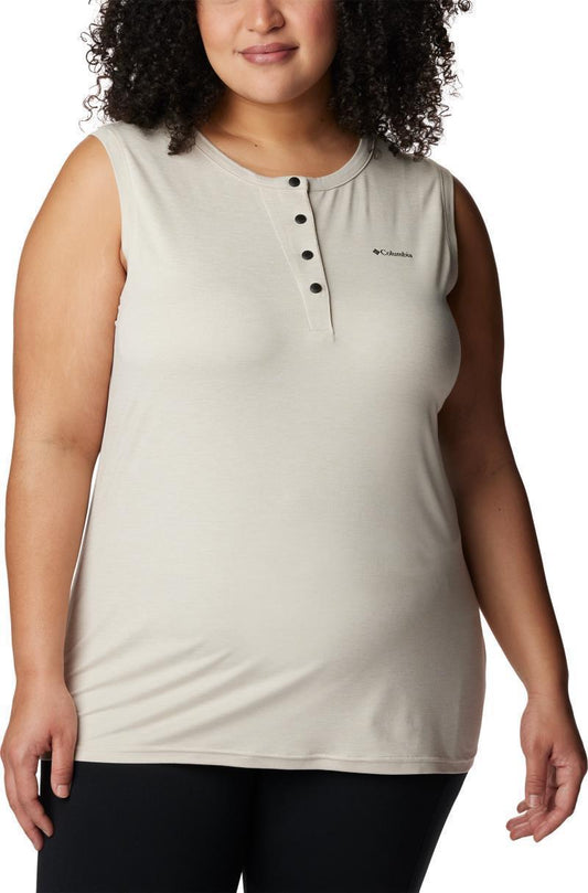 Coral Ridge Sleeveless Top - Plus - Womens - Dark Stone 1