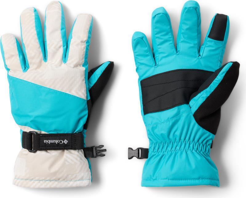 Core III Printed Gloves - Youth - Dark Stone / Warp Plaid / Geyser 1