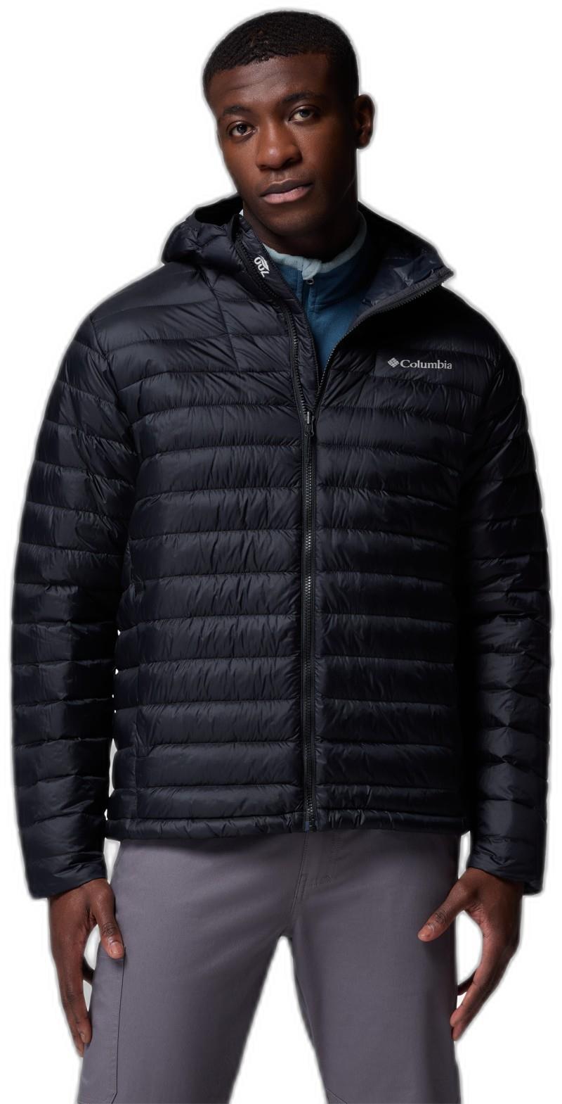 Corelite Down Hooded Jacket - Mens - black 1