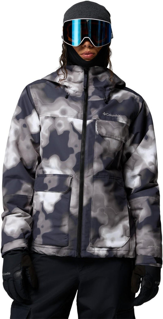 Coreshot Printed Jacket - Womens - black dyeflower 1