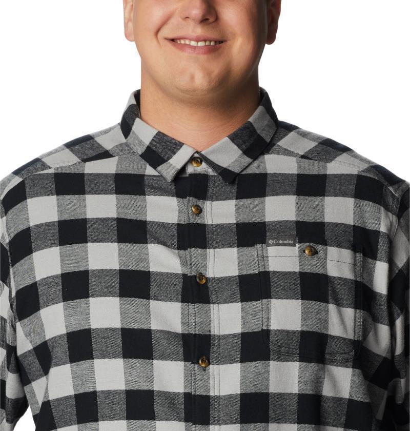 Cornell Woods Flannel LS Shirt, Extended - Mens - Columbia Grey Buffalo Check 5