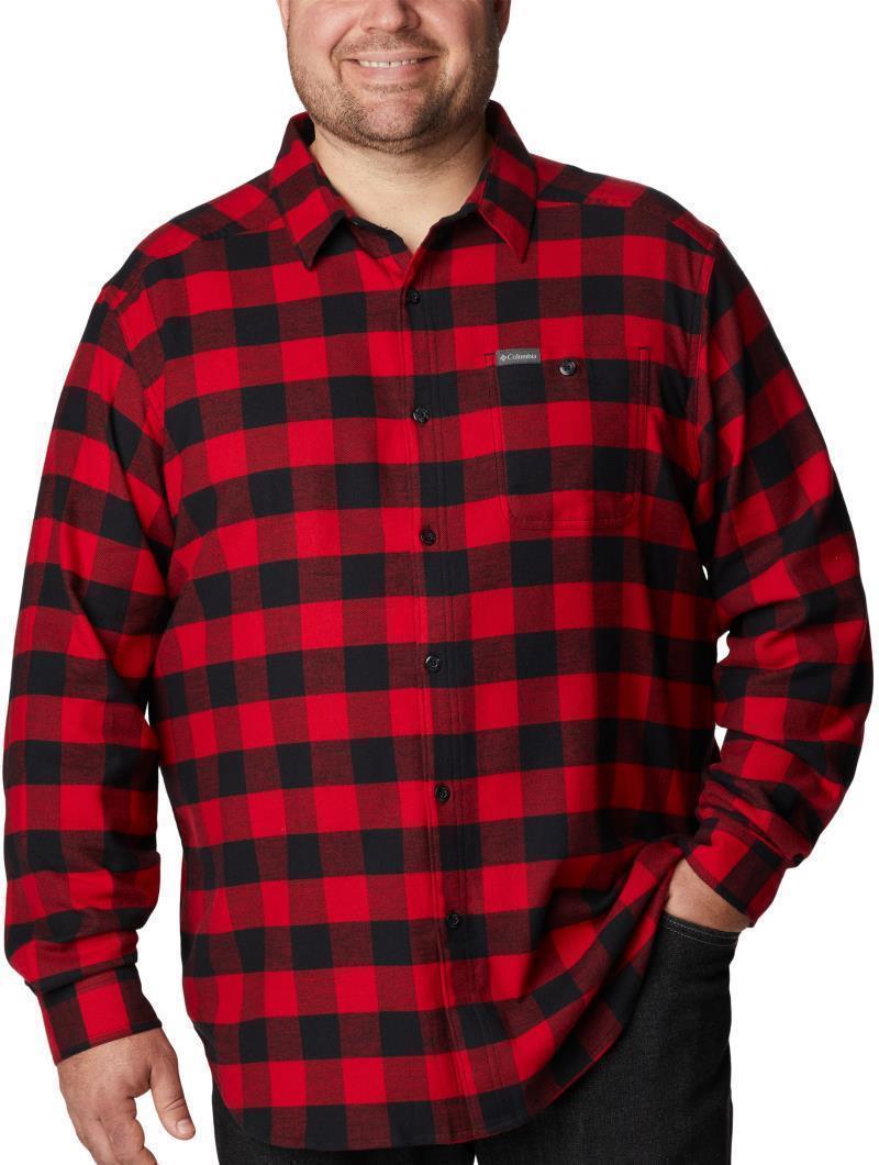Cornell Woods Flannel LS Shirt, Extended - Mens - Mountain Red Buffalo Check 3
