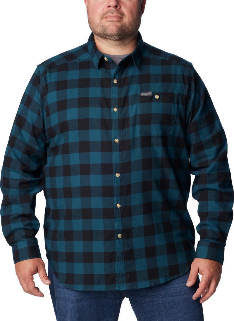 Cornell Woods Flannel LS Shirt, Extended - Mens - Night Wave Buffalo Check 1