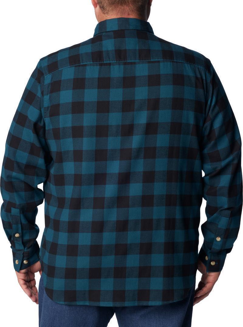 Cornell Woods Flannel LS Shirt, Extended - Mens - Night Wave Buffalo Check 2