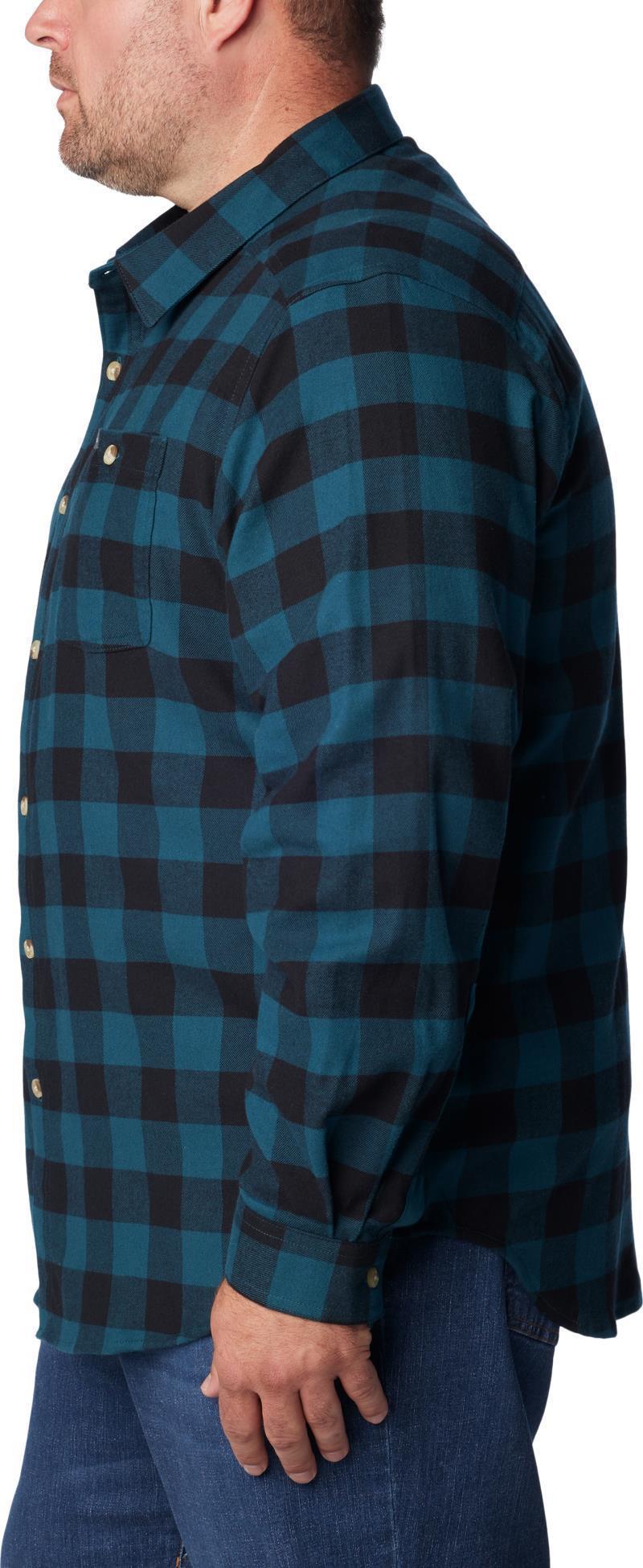 Cornell Woods Flannel LS Shirt, Extended - Mens - Night Wave Buffalo Check 3