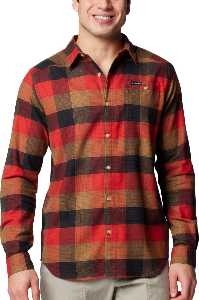 Cornell Woods Flannel LS Shirt, Extended - Mens - Sail Red Ombre Buffalo 1