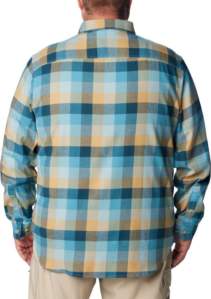Cornell Woods Flannel LS Shirt, Extended - Mens - Stone Blue Buffalo Check 2
