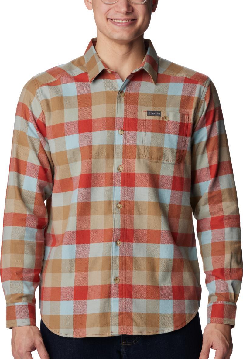 Cornell Woods Flannel LS Shirt, Extended - Mens - Warp Red Buffalo Check 1